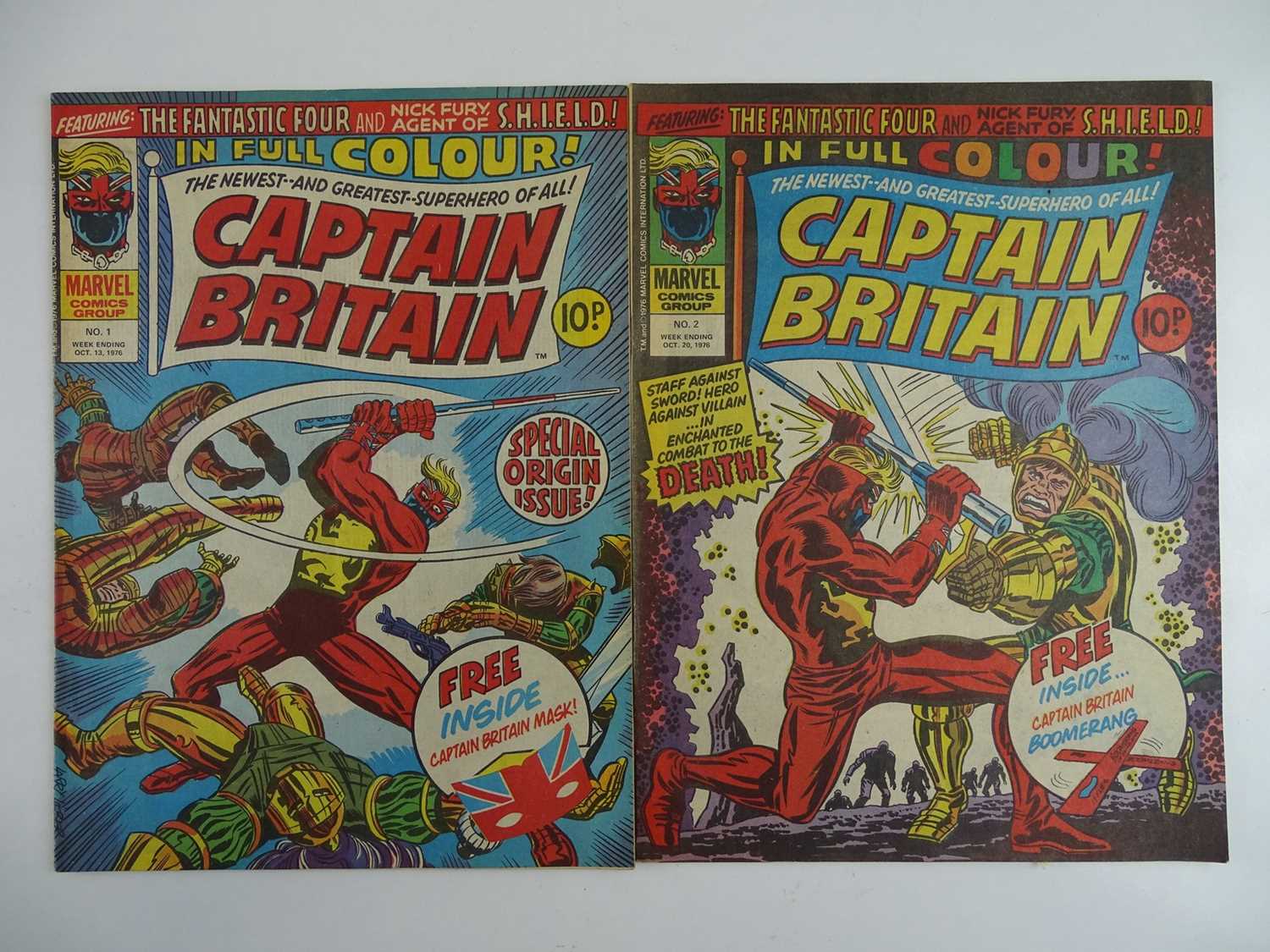Lot 323 - CAPTAIN BRITAIN #1 & 2 - (2 in Lot) - (1976 -...
