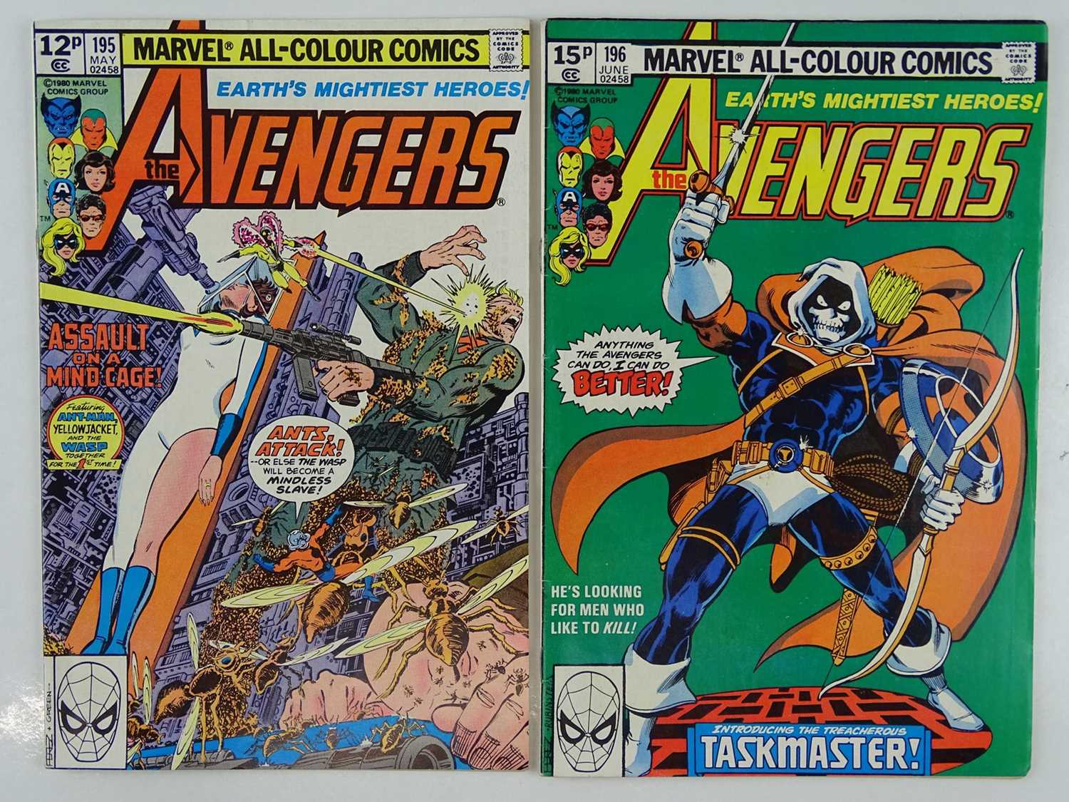 Lot 60 - AVENGERS #195 & 196 - (2 in Lot) - (1980 -...