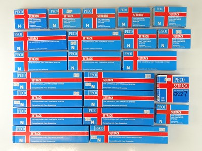 Lot 219 - A quantity of N Gauge PECO Setrack straight...