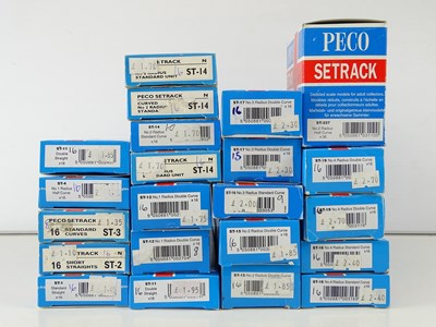 Lot 219 - A quantity of N Gauge PECO Setrack straight...