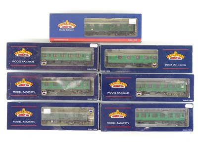 Lot 254 - A group of BACHMANN OO Gauge Mk 1 coaches in...