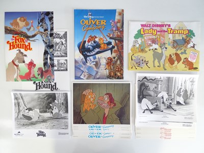 Lot 235 - A group of three WALT DISNEY press information...