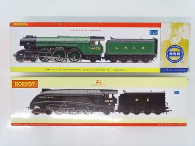 Lot 497 - A pair of HORNBY OO Gauge LNER steam...