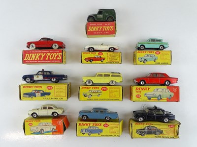 Lot 60 - A group of DINKY cars and vans as lotted - F/G...