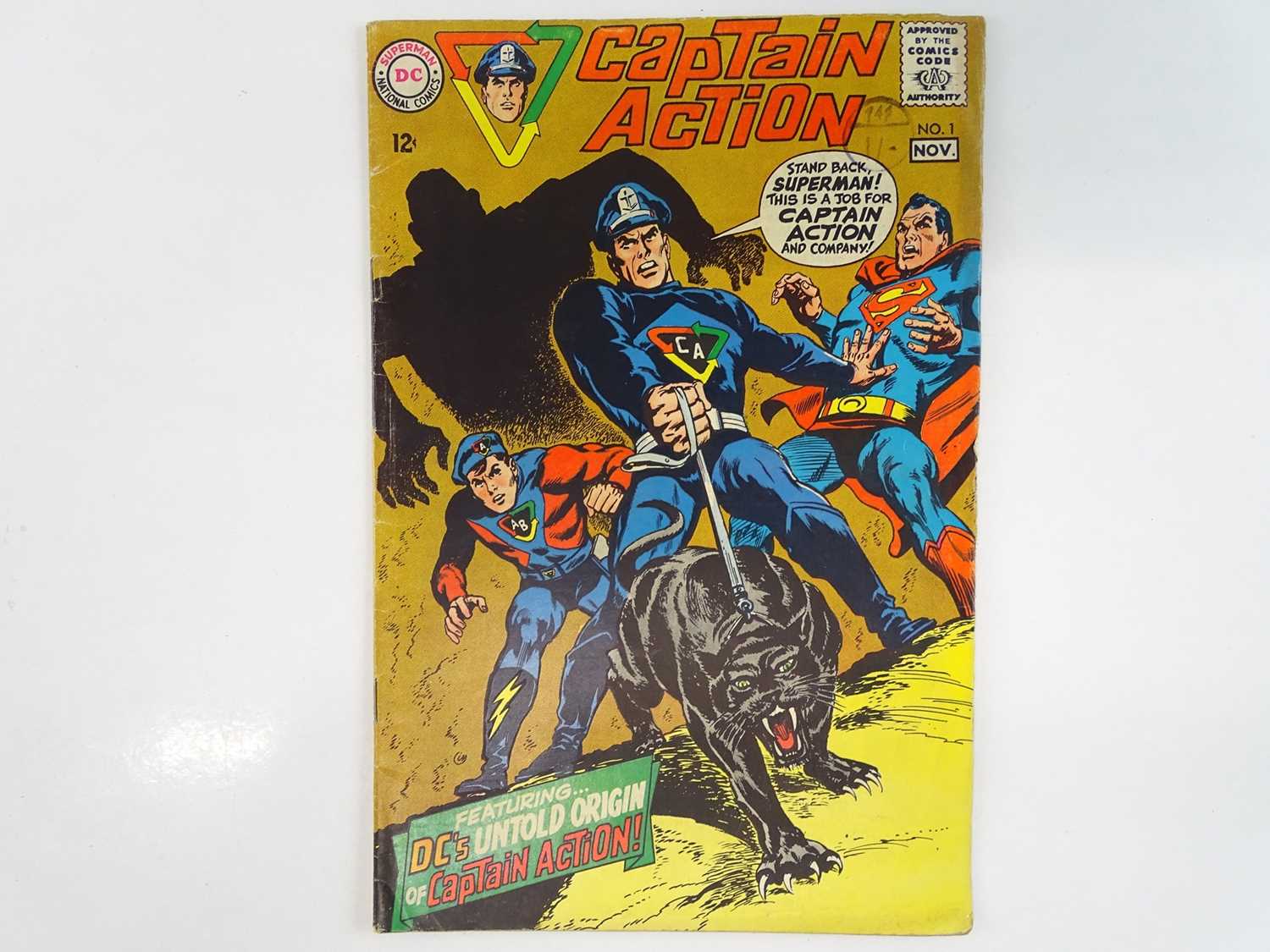 Lot 23 - CAPTAIN ACTION #1 - (1968 - DC - UK Cover...