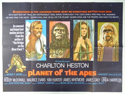 Lot 292 - PLANET OF THE APES (1968) - British UK Quad...