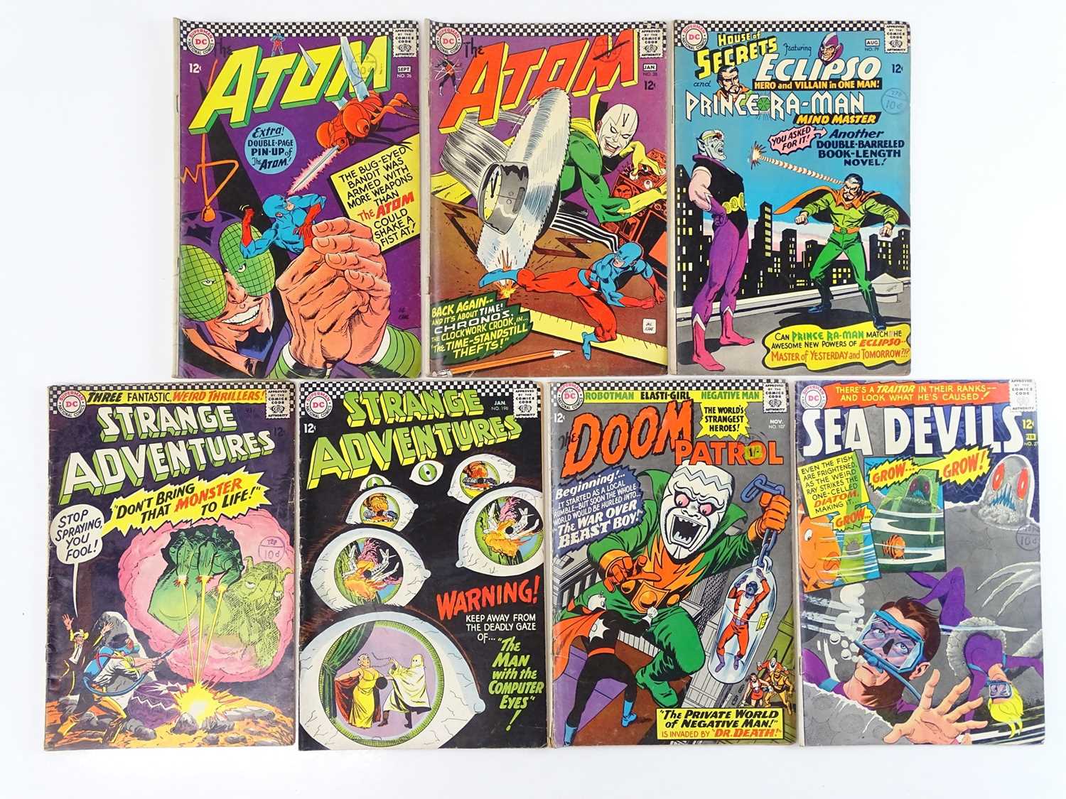 Lot 27 - ATOM + HOUSE OF SECRETS + STRANGE ADVENTURES +...