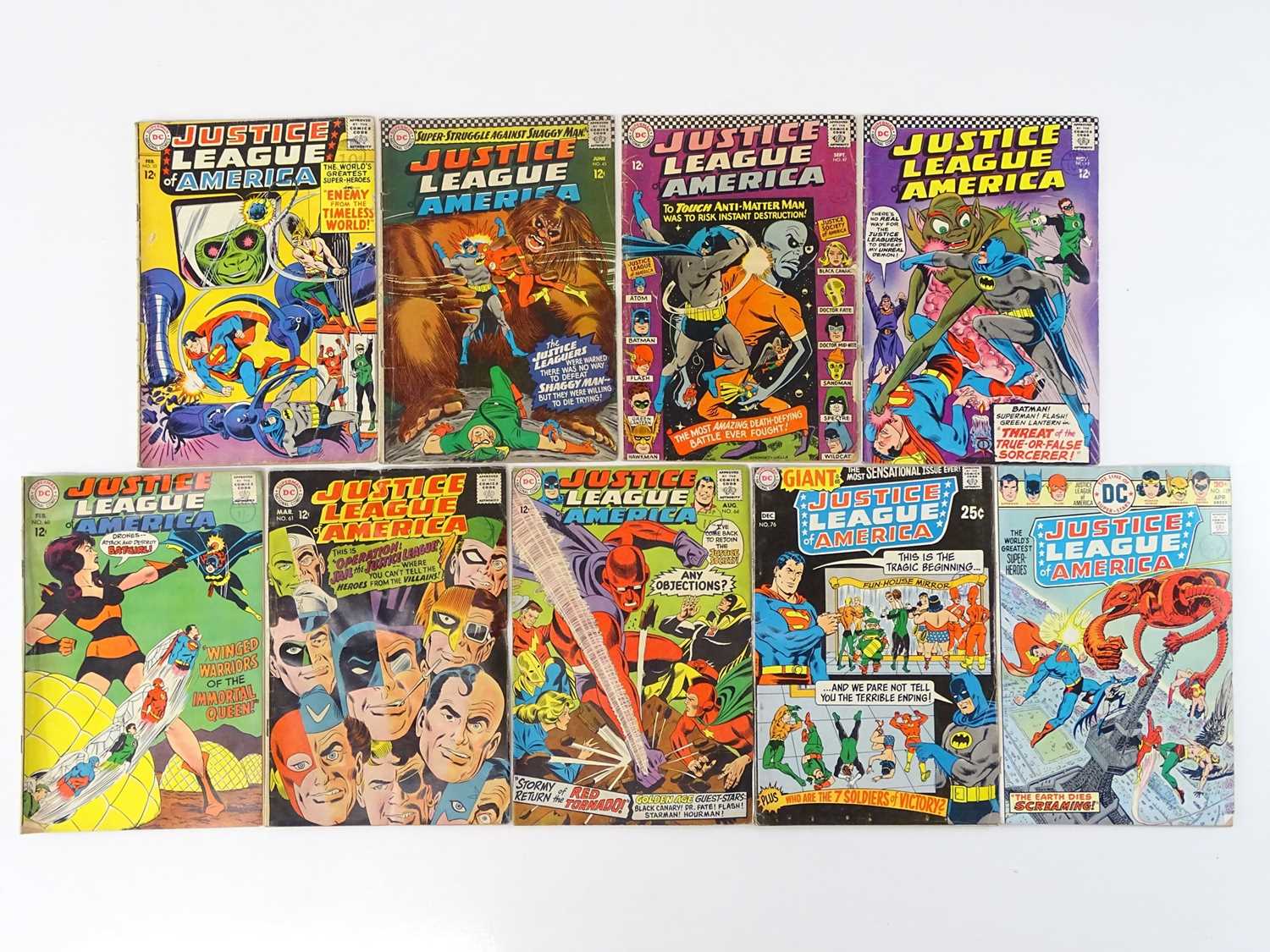 Lot 33 - JUSTICE LEAGUE OF AMERICA #33, 45, 47, 49, 60,...