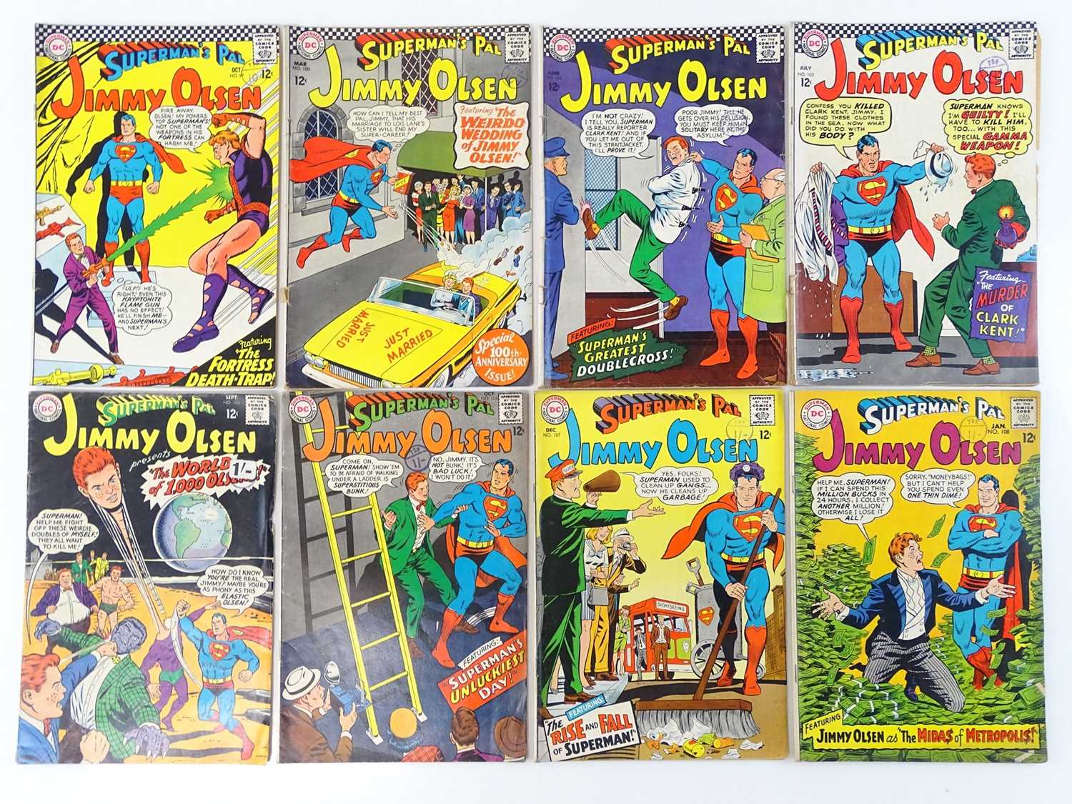Lot 39 - SUPERMAN'S PAL: JIMMY OLSEN #97, 100, 102, 103,...
