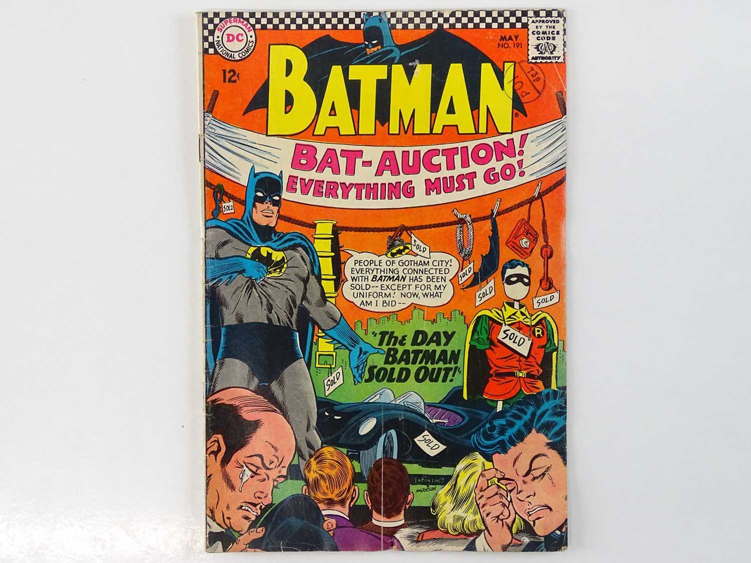 Lot 5 - BATMAN #191 - (1967 - DC - UK Cover Price) -...