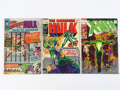 Lot 56 - HULK, TALES TO ASTONISH & X-MEN LOT - (3 in...