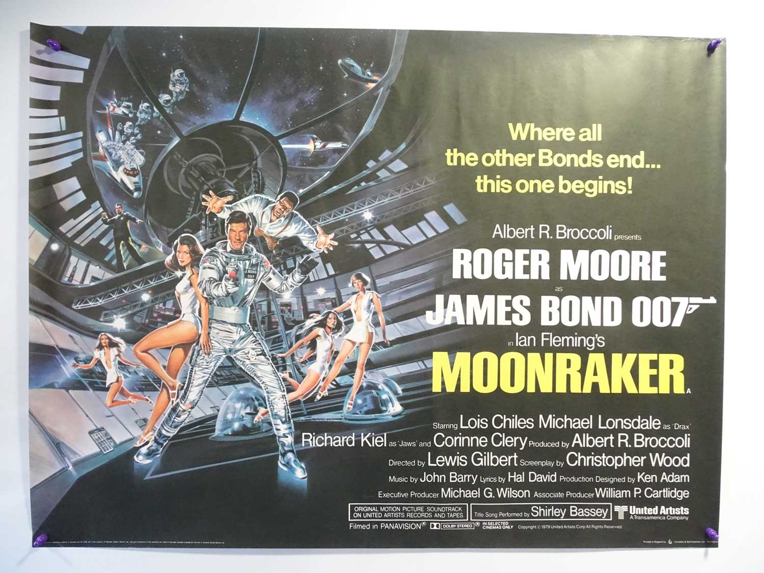 Lot 66 - JAMES BOND: MOONRAKER (1979) - British UK Quad...