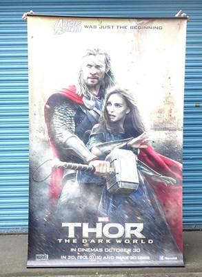 Lot 111 - A group of large format cinema, vinyl banners...