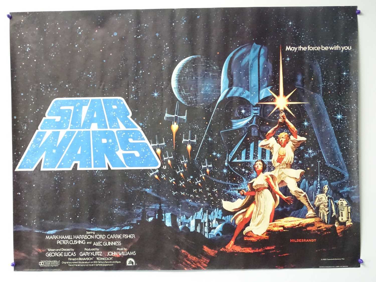 Lot 560 - STAR WARS: A NEW HOPE (1977) - British UK quad...