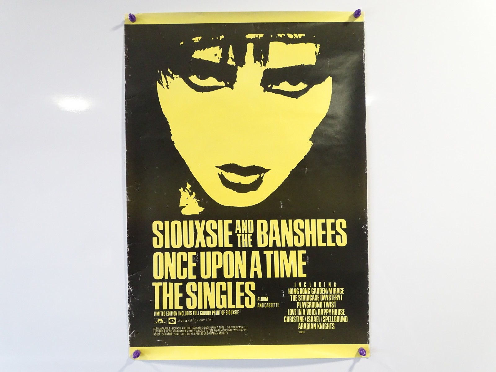 Lot 679 - SIOUXSIE & THE BANSHEES 1980s Music Poster -