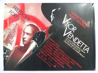Lot 133 - V FOR VENDETTA (2005) - a UK quad - signed in...