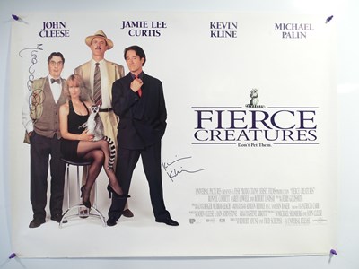 Lot 181 - FIERCE CREATURES (1997) - a UK quad - signed...