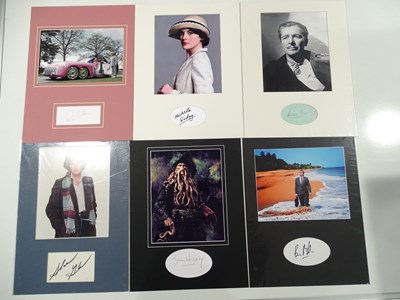 Lot 261 - A group of mounted signatures to include...