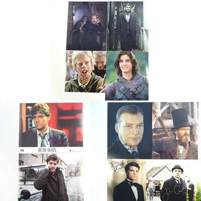 Lot 115 - A group of signed 8 x 10 photos of male actors...