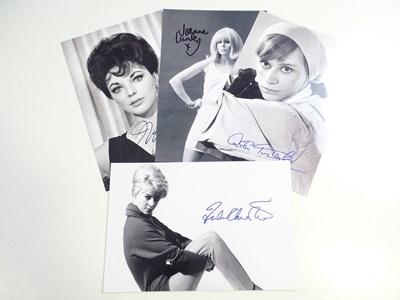 Lot 262 - A group of signed photographs of female...