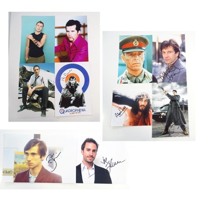 Lot 287 - A group of signed photographs of male actors...