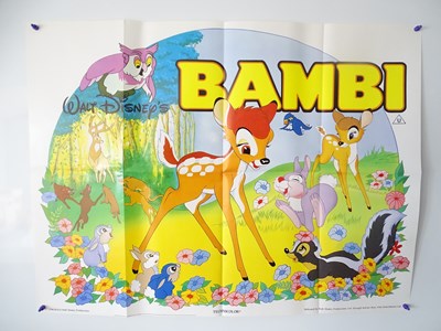 Lot 230 - BAMBI (1985 release) - UK quad film poster,...