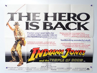Lot 97 - INDIANA JONES: A pair of UK Quad film posters...