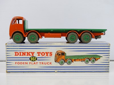 Lot 11 - A DINKY 902 Foden Flat Truck, 2nd style cab in...