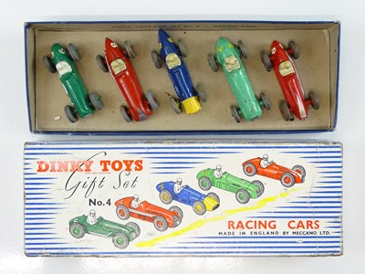 Lot 135 - A DINKY No. 4 Racing Cars Gift Set - generally...