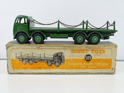 Lot 19 - A DINKY 505 Foden Flat Truck with chains, 2nd...
