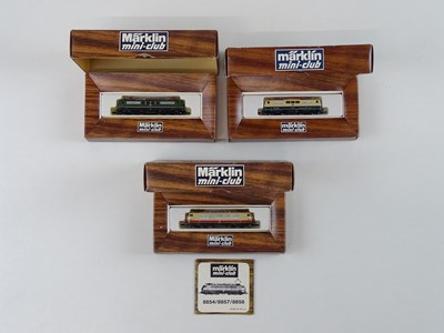 Lot 275 - A group of MARKLIN Z gauge German outline...