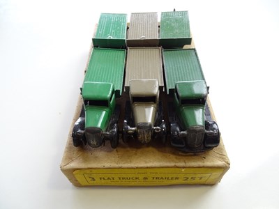 Lot 59 - A DINKY 25T Flat Truck & Trailer trade box...