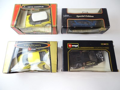 Lot 98 - A group of large scale diecast cars by BBURAGO...