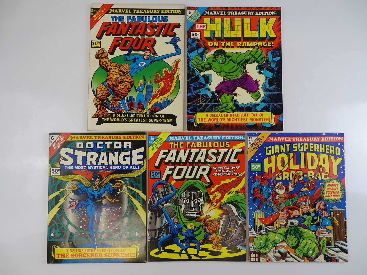 Lot 34 - MARVEL TREASURY EDITION LOT - (5 in Lot) -...