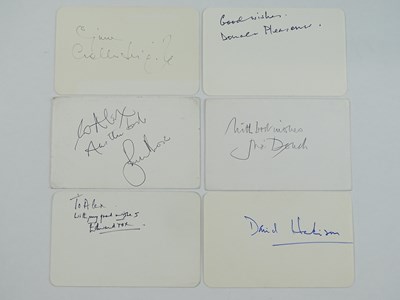 Lot 209 - JAMES BOND: A mixed group of signed cards...