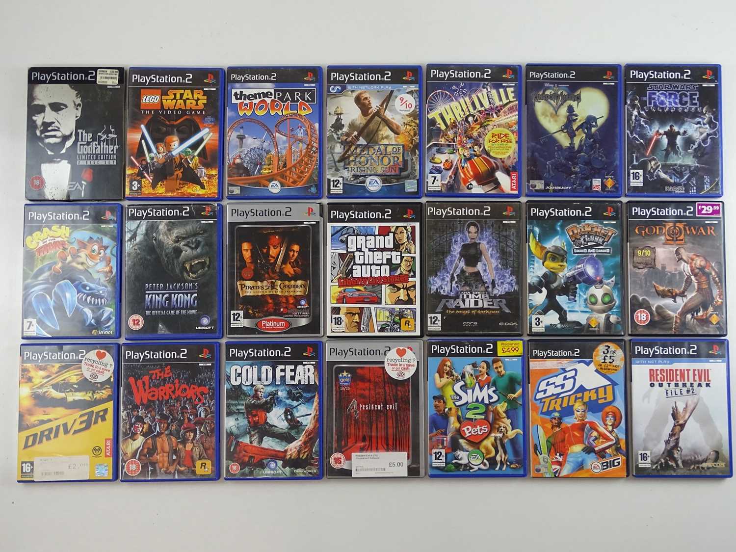 Lot 3 - Playstation 2 games including Driver, Resident...