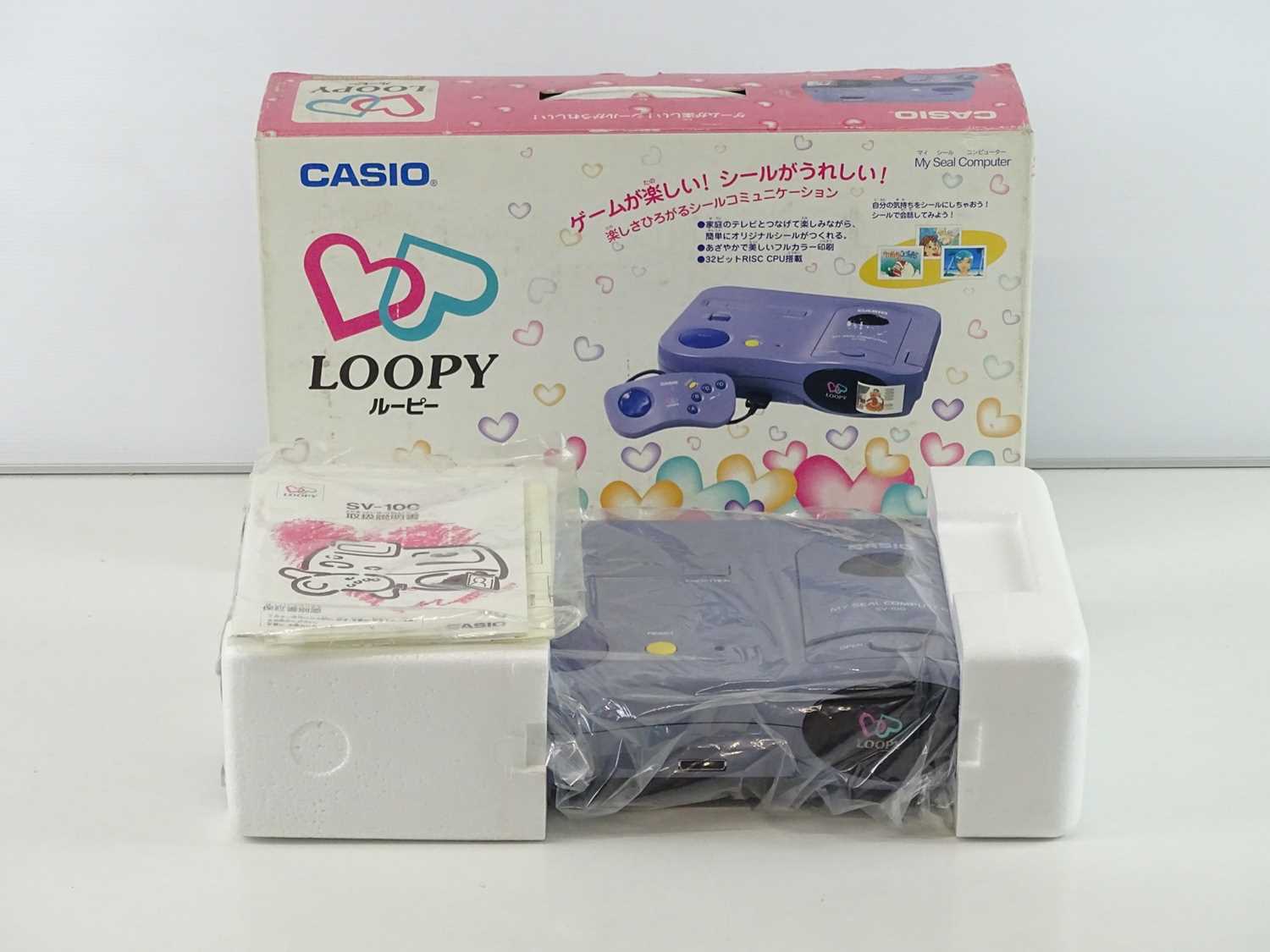 Lot 5 - Casio Loopy console - My Seal computer SV-100 -...