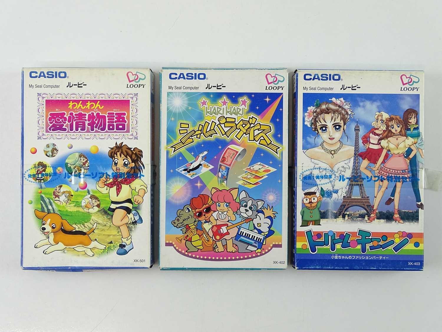 Lot 6 - Casio Loopy My Seal Computer games - Bow-wow...