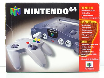 Lot 13 - Nintendo 64 console - released in 1996 - in...