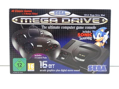 Lot 29 - Sega Mega Drive Mini console pre-loaded with...