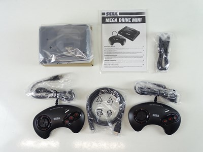 Lot 29 - Sega Mega Drive Mini console pre-loaded with...
