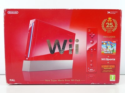 Lot 31 - Super Mario Bros 25th Anniversary Wii console -...