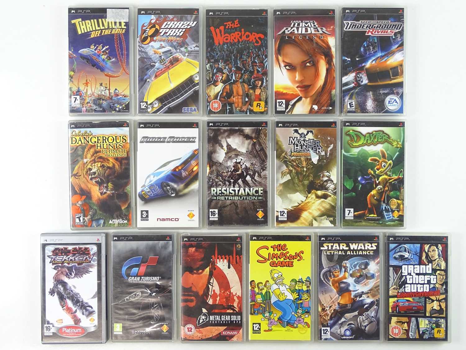Lot 65 - PSP games including GTA Liberty City Stories,...