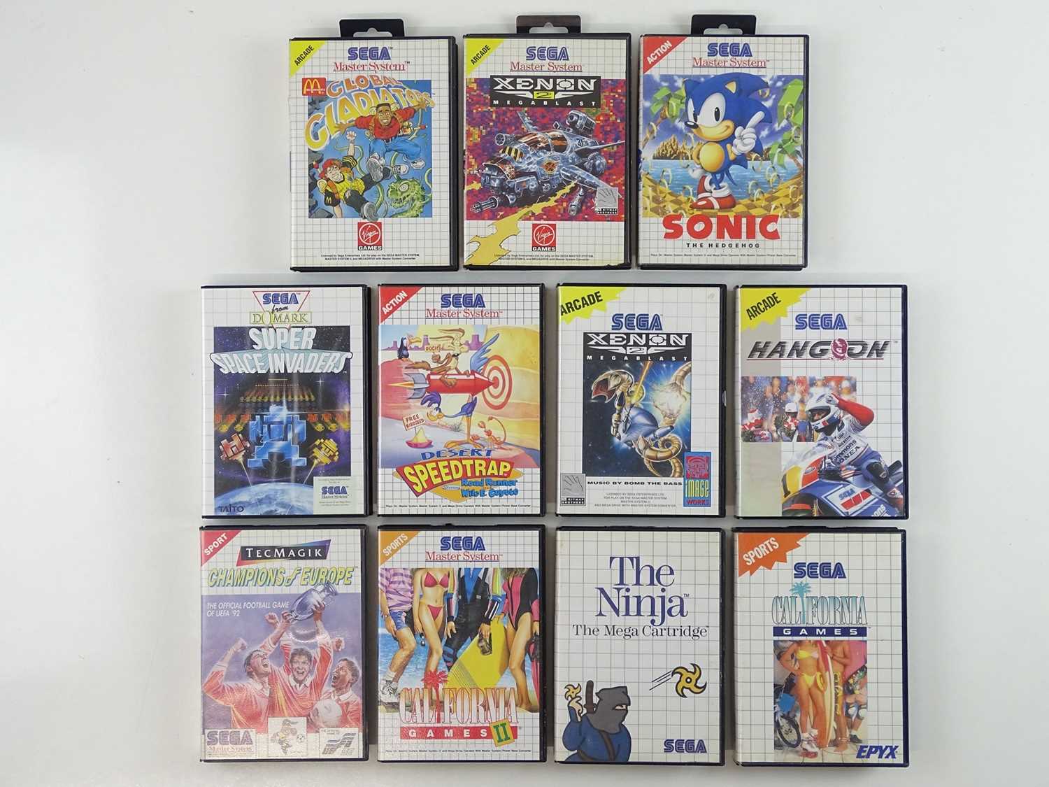 Lot 80 - Sega Master System games including Sonic the...