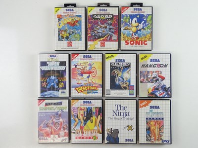 Lot 80 - Sega Master System games including Sonic the...