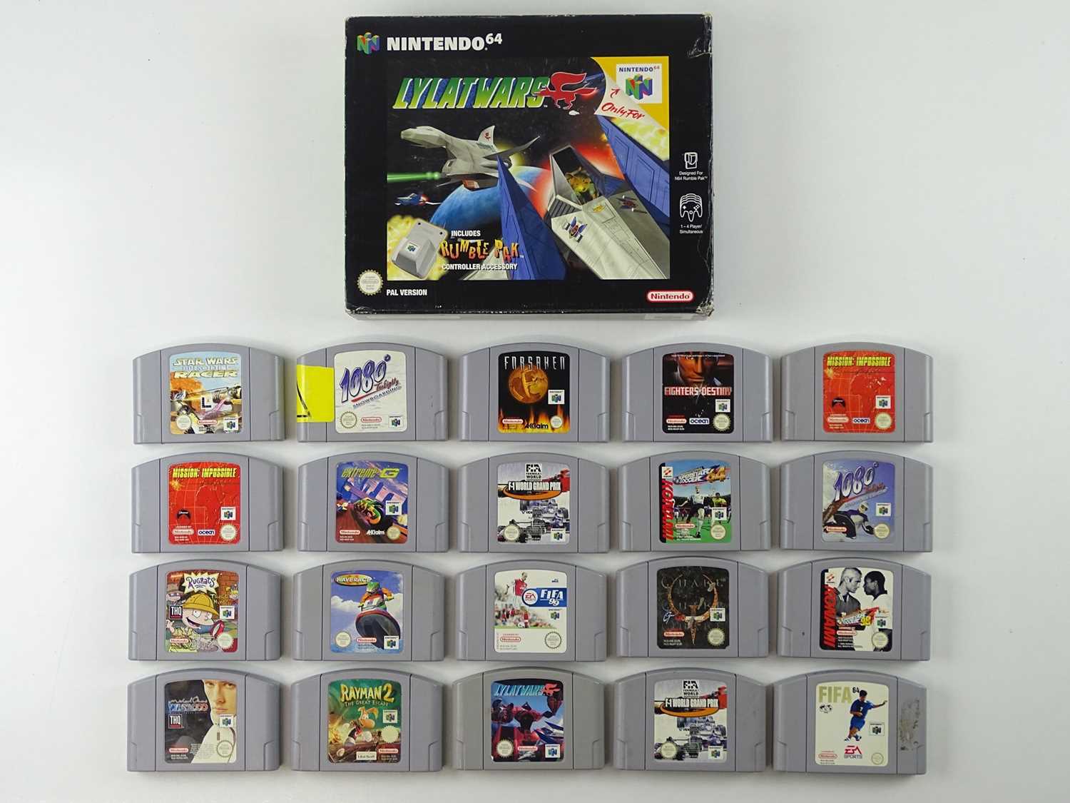 Lot 111 - Nintendo 64 Lylat Wars Game Pak and Rumble Pak...