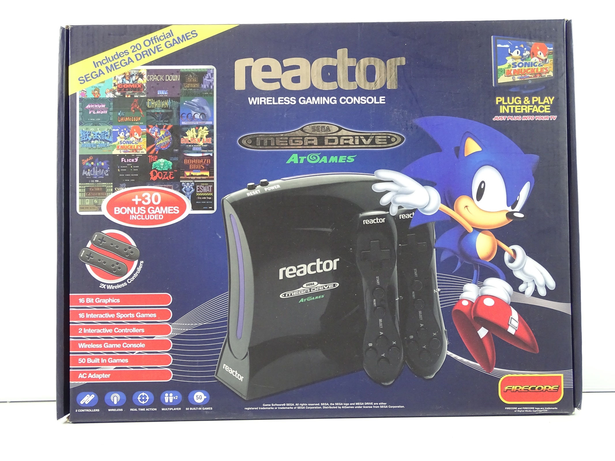 Lot 141 - Mega Drive Reactor console by Firecore,