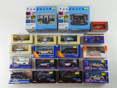 Lot 10 - A mixed collection of 1:43 scale police cars...