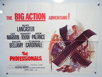 Lot 65 - THE PROFESSIONALS (1966) - UK Quad Film Poster...