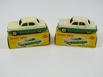 Lot 115 - A pair of DINKY 162 Ford Zephyr Saloons in...